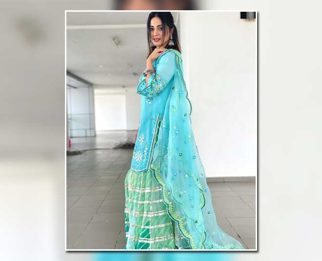 inside  sharara with kurti