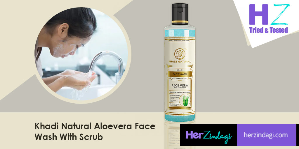 Khadi Natural Healthcare Aloe Vera With Face Scrub Face Wash Detailed