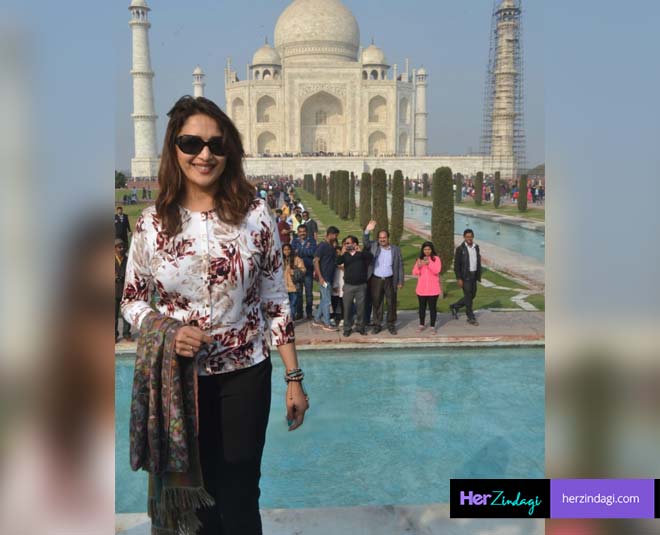 ताजमहल में माधुरी दीक्षित madhuri dixit exclusive unseen pictures old