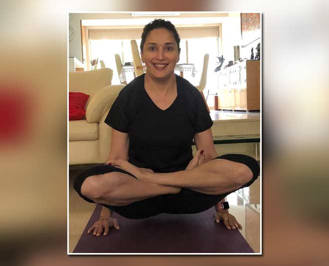 madhuri dixit lockdown exerciese