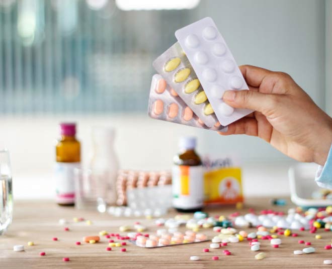 medicines in kitchen