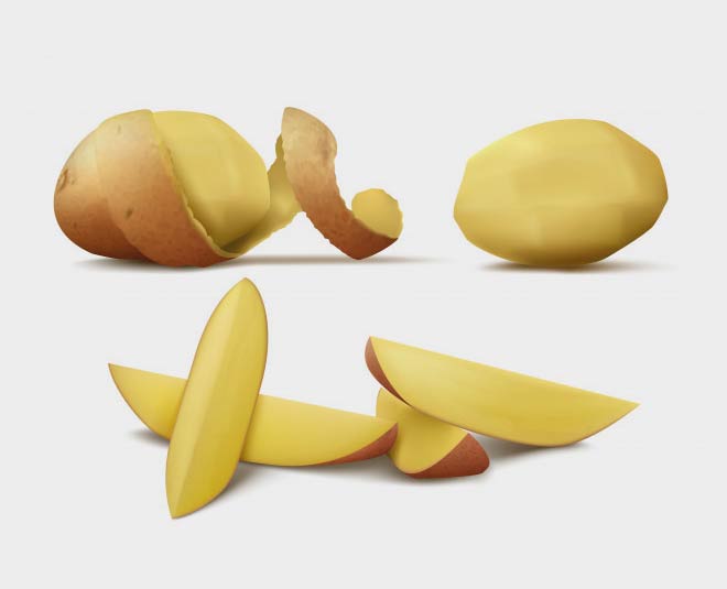 आलू का छिलका या पेस्ट potato peel paste