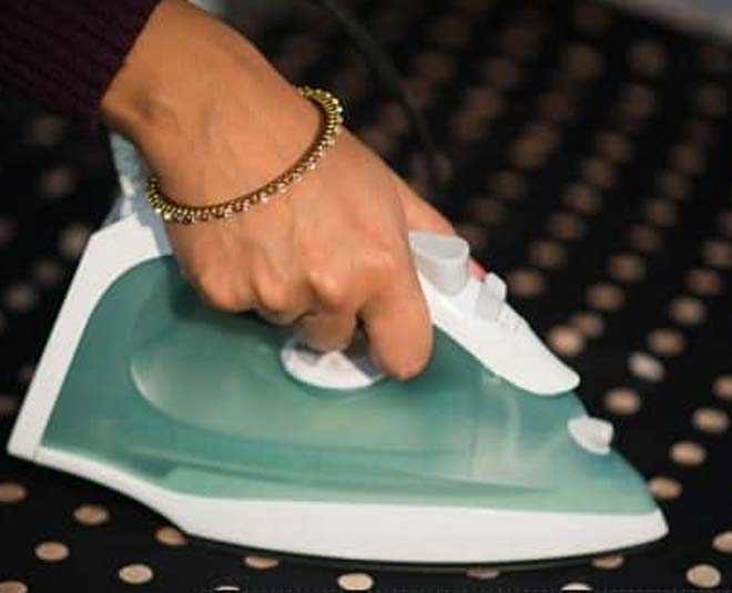 starched shirt at home