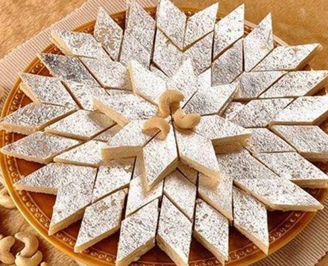 sugar free sweet recipes kaju katali inside 