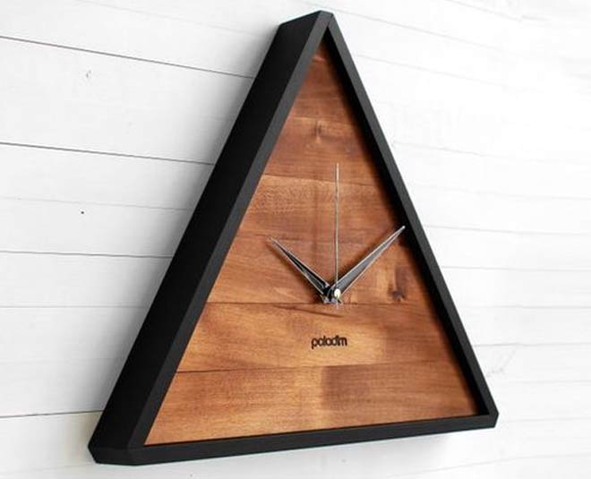 triangle wall clock