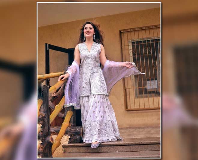 ashnoor purple sharara