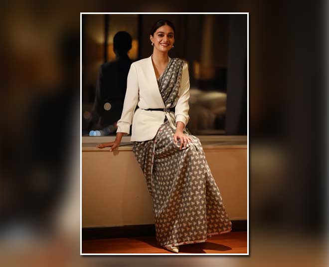 Detective vibes in this saree look, no? I love mixing textures in one look.  The sequined blouse with the handloom saree and leather trenc... | Instagram