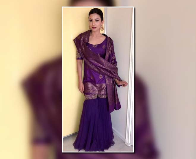 gauhar purple sharara