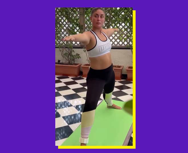 kareena kapoor fitness warrior pose
