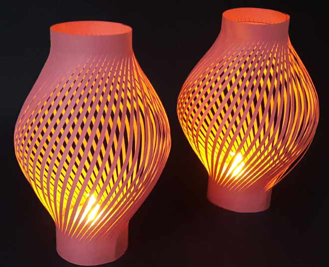 paper lamp diwali decor