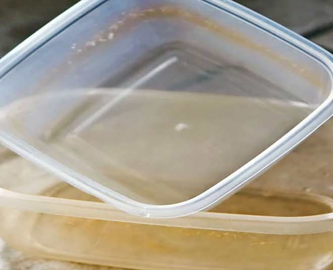 How to Clean Oil and Yellow Stains From Plastic Tiffin or Container