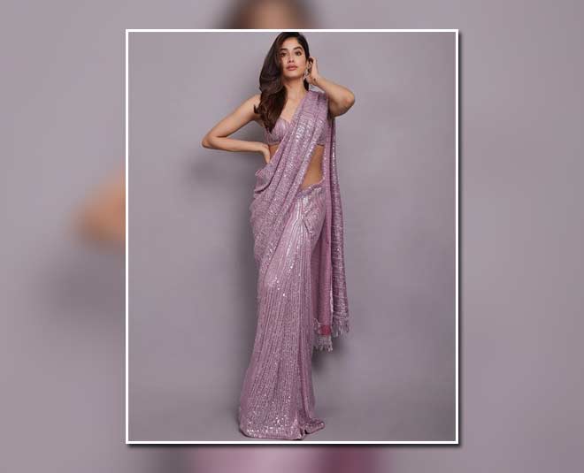 sequin work saree roka