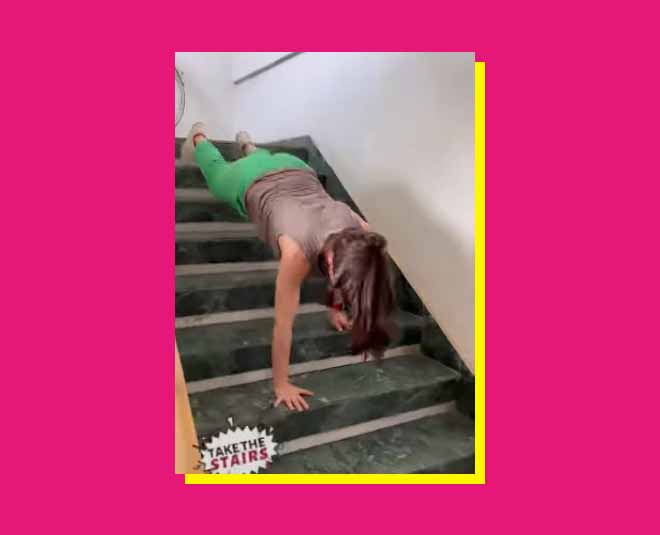 stairs workout fitness by soha bollywood actress