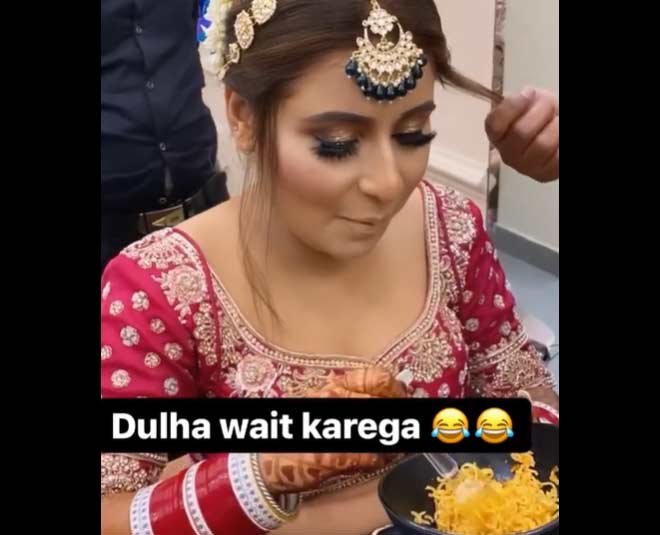 viral bride video eating maggi before going for wedding inside 