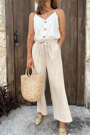 White Pants Outfits You Will Wear All Year Around - Nina Anders