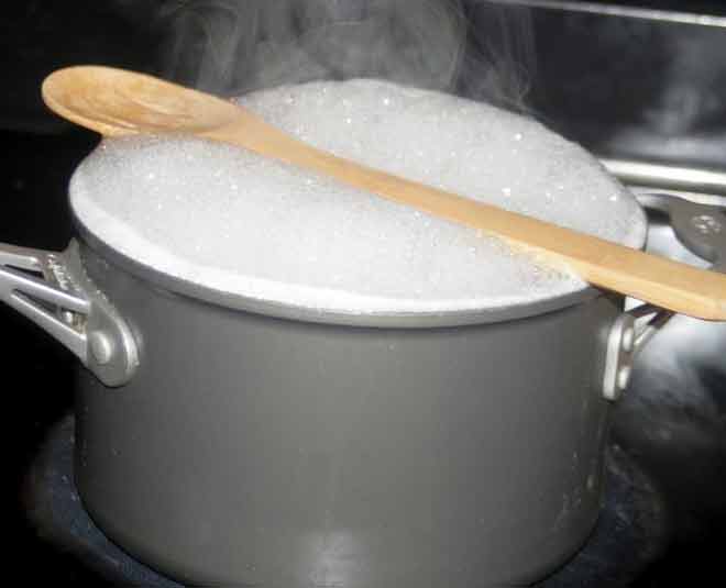 boiling milk and laddle