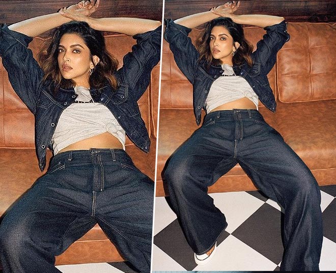 Deepika Padukone slays the classic black top and denims combo with