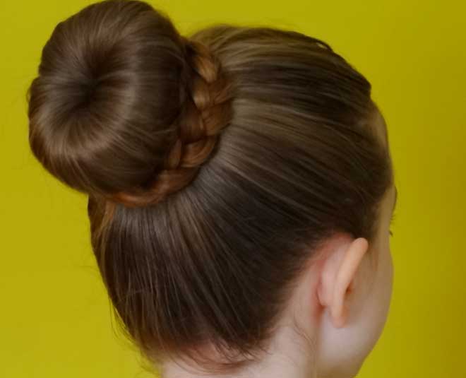 Saree Bun Hair Style