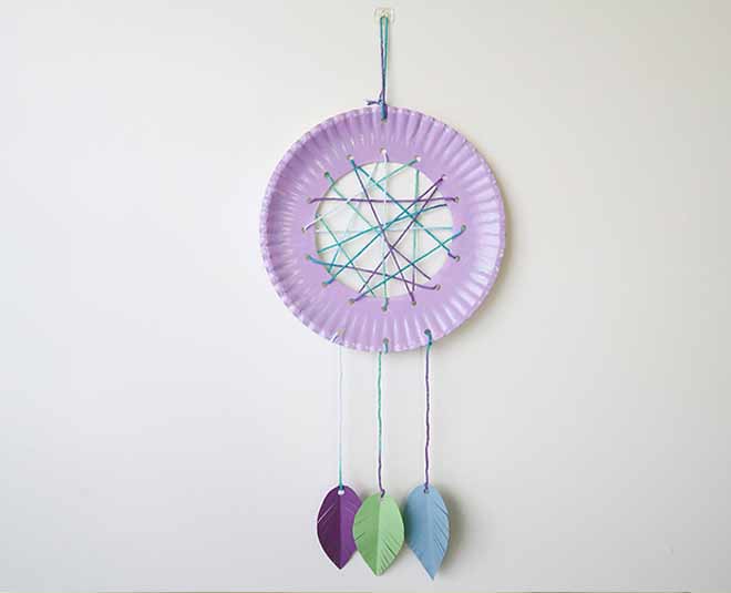 How to Make Dream Catcher with Paper Plate in Hindi how to make dream catcher with paper plate