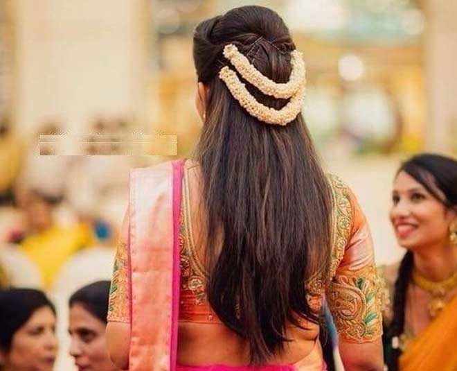 gajra  hairstyle  open  hair