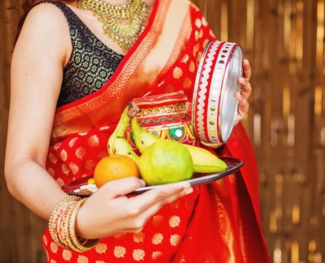 karwa  chauth  thali  design pic