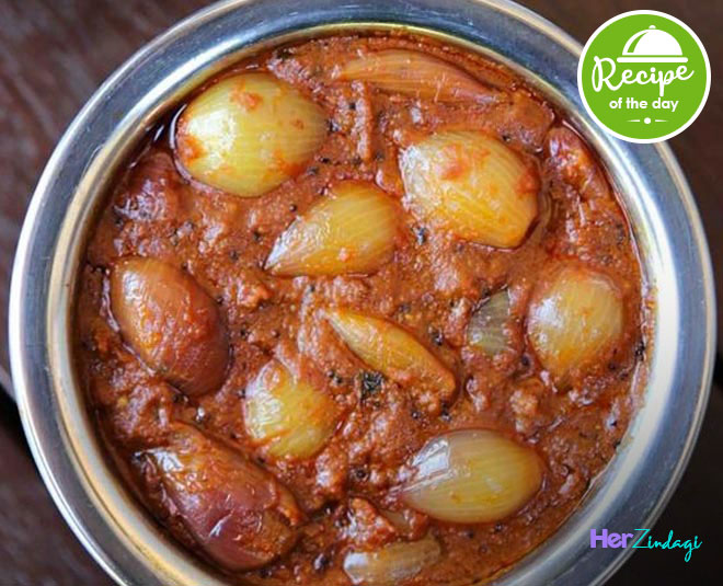 Stuffed Onion Curry Recipe stuffed onion curry recipe HerZindagi