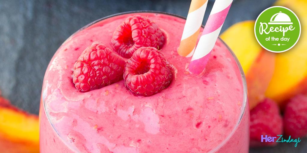 Raspberry Peach SmoothieSatisfy Your Taste Buds With The Delicious