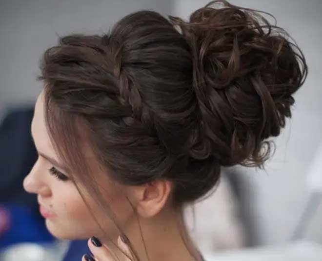 prom bun hairstyle