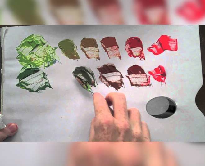 red and green make black color