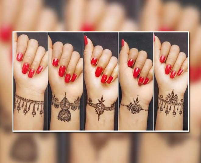 Simple Easy Bracelet Henna Design On स्टॉक फ़ोटो 1712095132 | Shutterstock