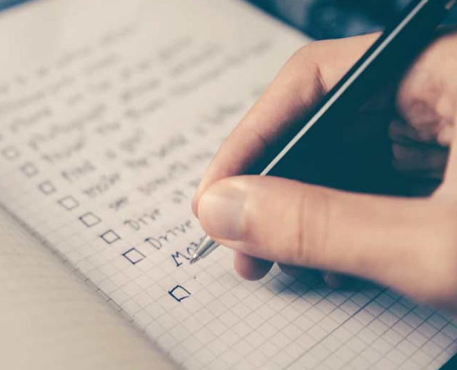 लिस्ट बनाएं Having A To Do List