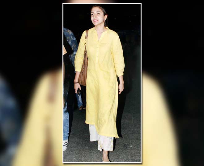 Anushka's Band Neck Kurta anushka sharma band neck kurtas