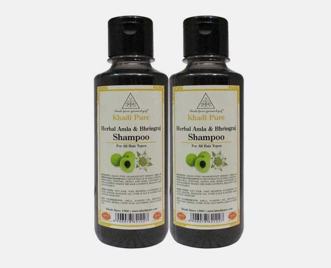 best shampoo for hair fall  khadi amla bhringraj shampoo