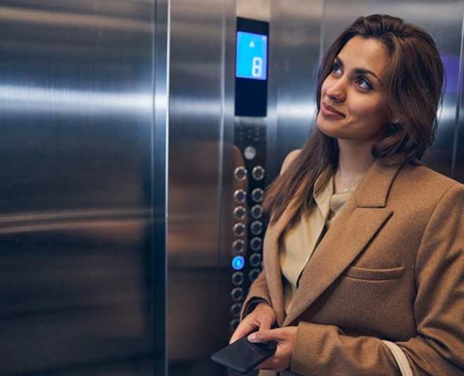 calm and quite in lift