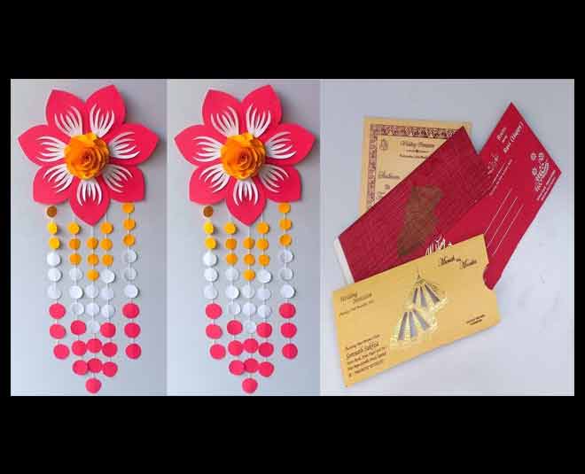 hanging of wedding card
