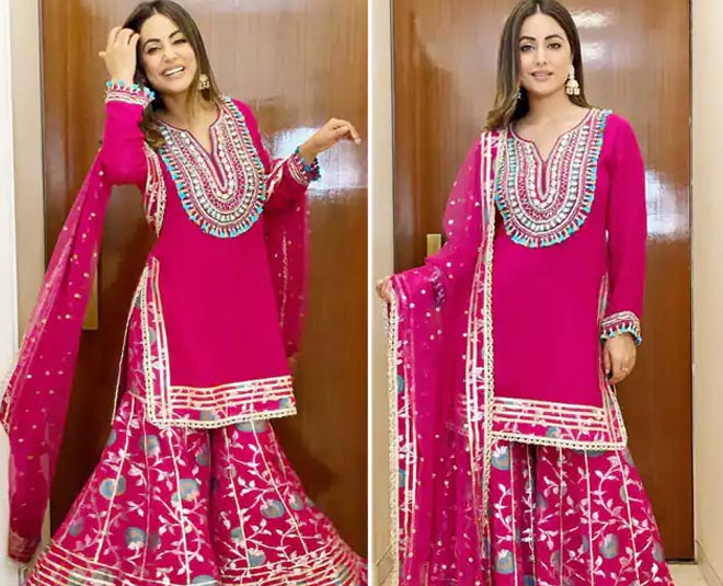 Get Dressed In These Celebrity Approved Pink Shararas This Festive ...