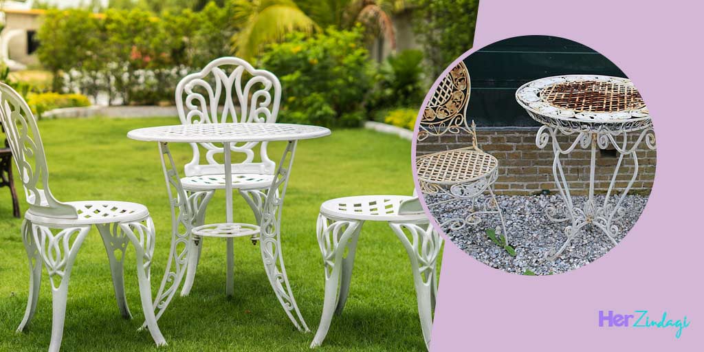 How to Remove Rust From Iron Chair and Table In Hindiलोहे की कुर्सी और