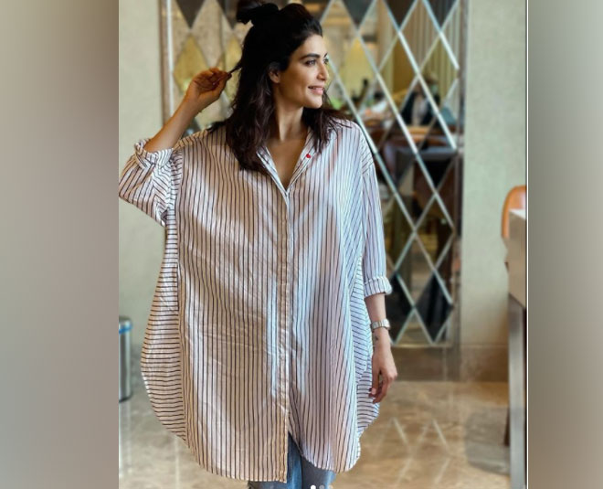 jeans with oversize look