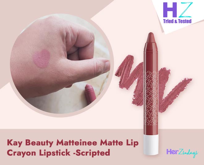 kay beauty lip crayon scripted matte lipstick review