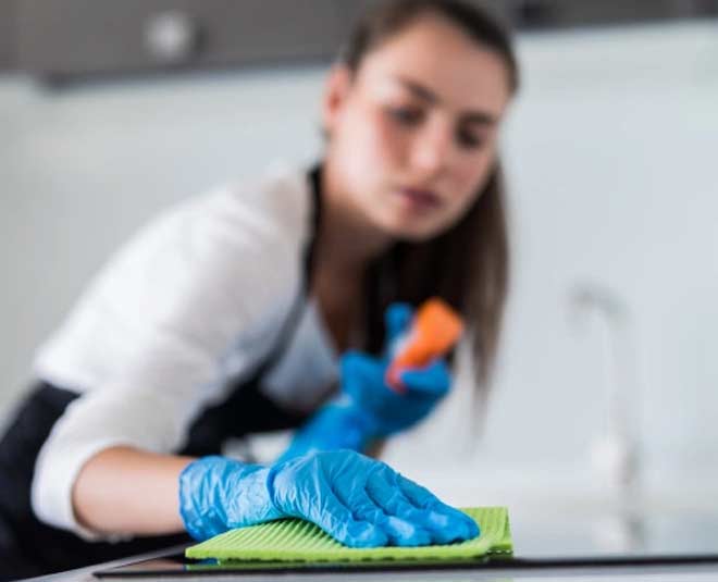 किचन की सफाई करें kitchen cleaning