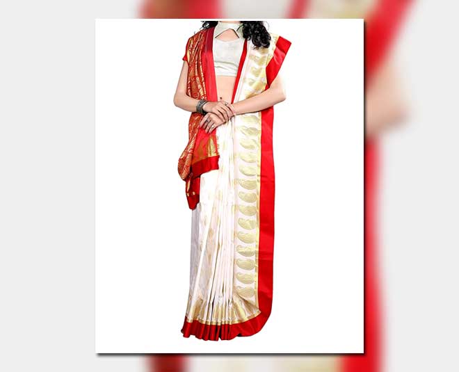 modern way to drape a bengali saree