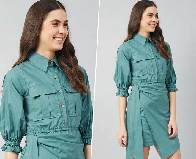 old shirt into shirt dress