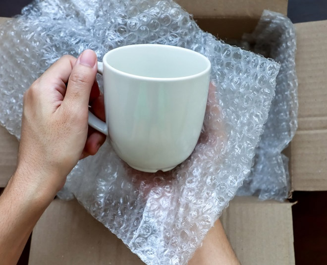 क्रॉकरी पैक करें packing cup crockery
