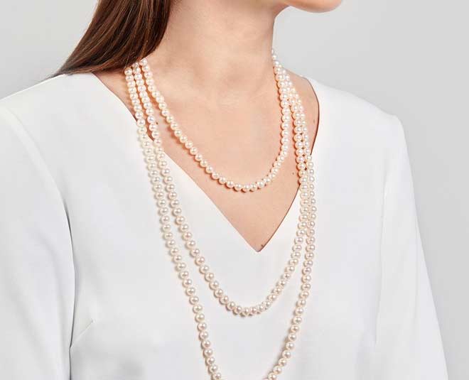 स्टाइल-4 pearl necklace women picture