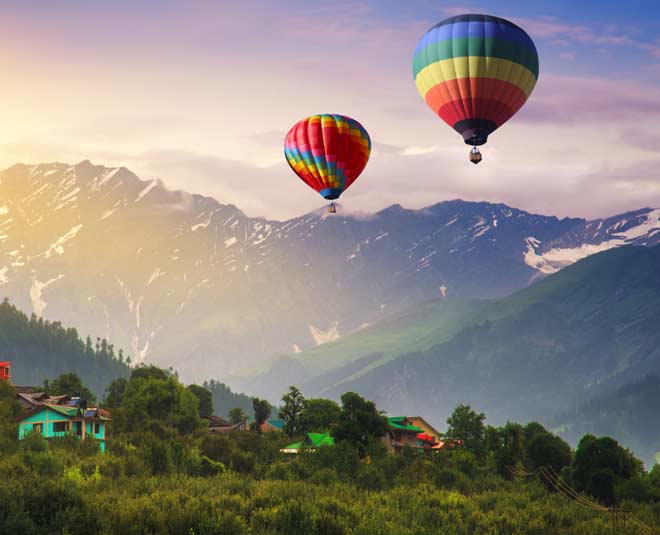 हिमाचल प्रदेश popular places for hot air balloon rides in india manali inside