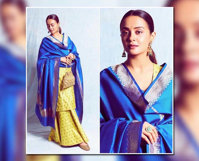 surveen dupatta  draping