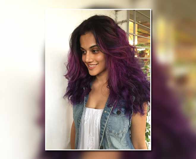 purple hair on indian skin