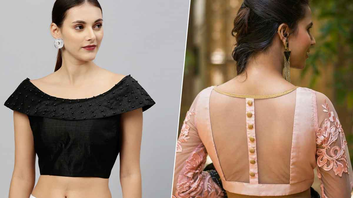 Blouse Designs for Cotton Saree in Hindi|कॉटन साड़ी के लेटेस्ट डिजाइनर  ब्लाउज|Cotton Saree Ke Front Aur Back Blouse Ke Designs | blouse designs  for cotton saree | HerZindagi