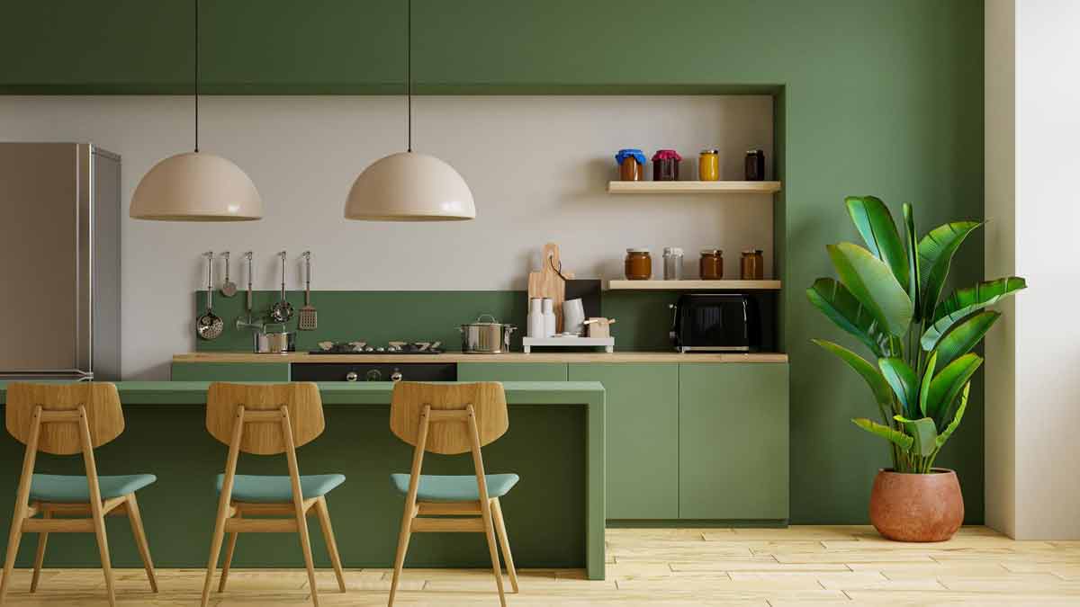 Creamy and Green sunmica