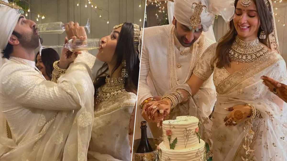 alia and ranbir wedding cake
